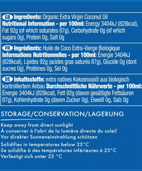 Vita Coco Organic Virgin Coconut Oil, 750ml